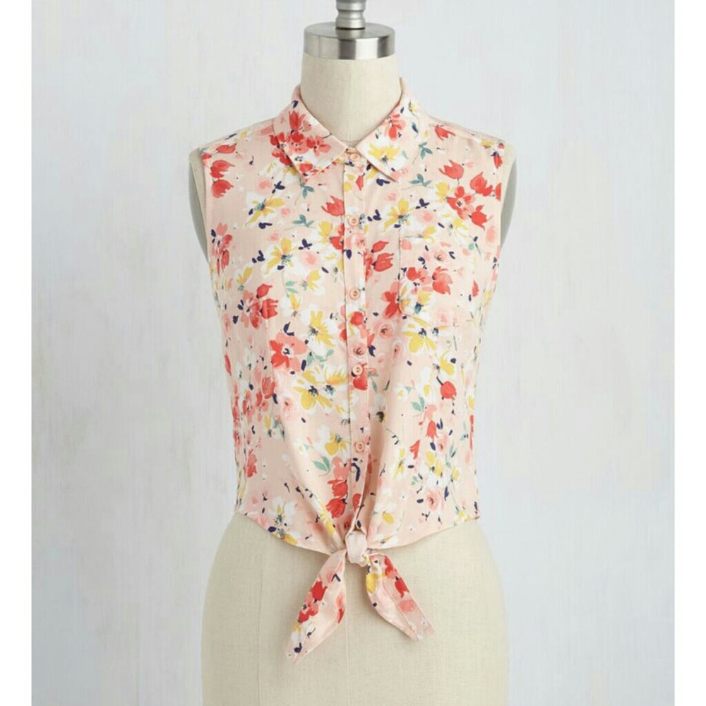 Wildflower Walk Tank Top in Rose